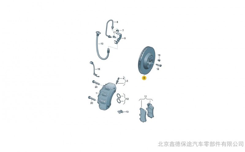 2004-2014款途锐后刹车盘 新途锐后刹车盘 新途锐后制动盘 德国大众原厂