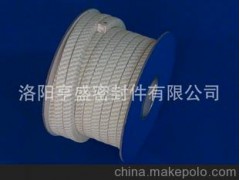 厂家供应法兰用芳纶白四氟混编盘根 四氟盘根 芳纶盘根
